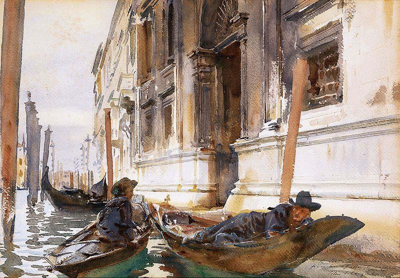 John Singer Sargent Gondoliers Siesta oil painting picture